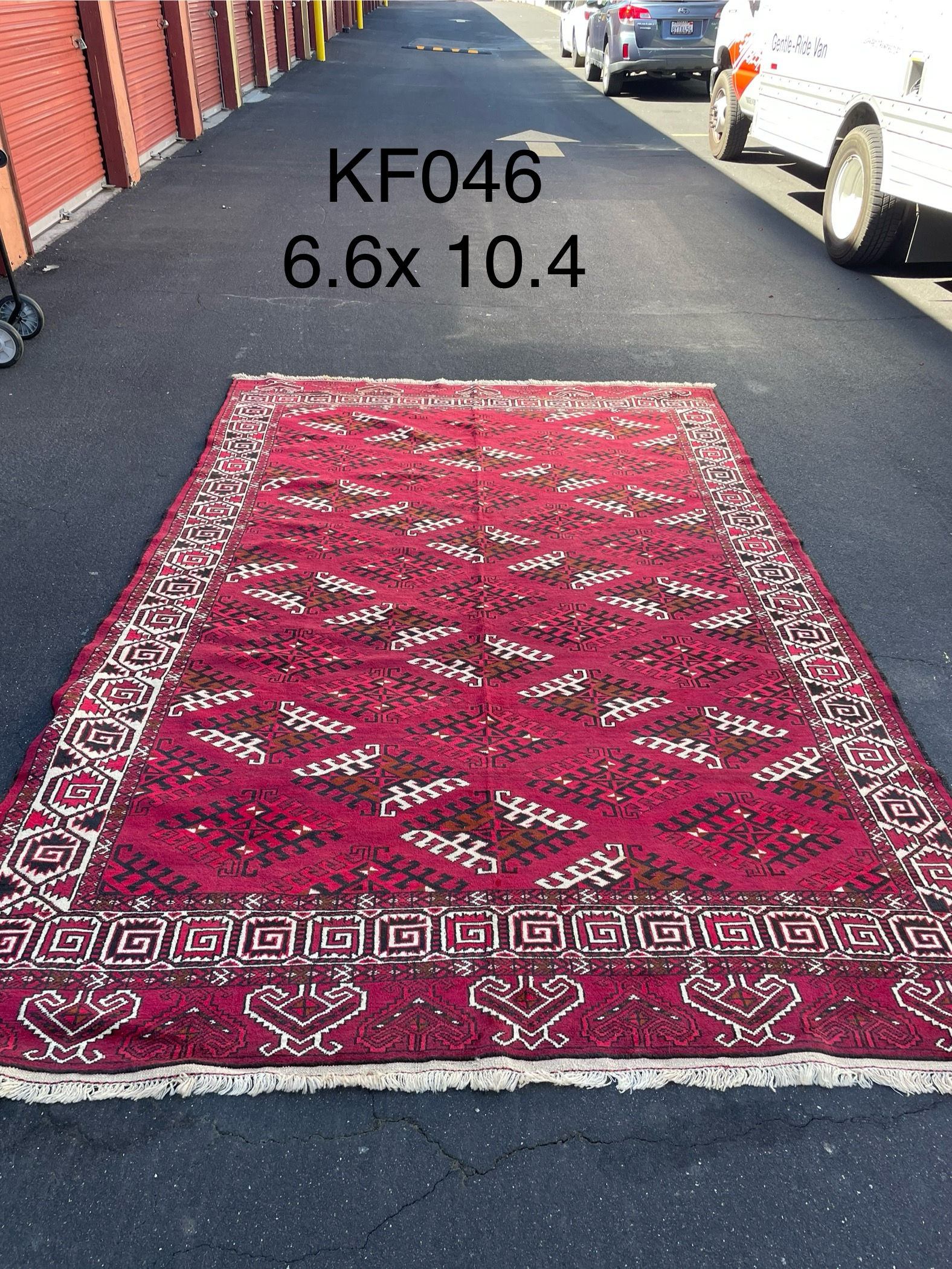 Turkmen — Red Beige Rug — 6'6" x 10'4"