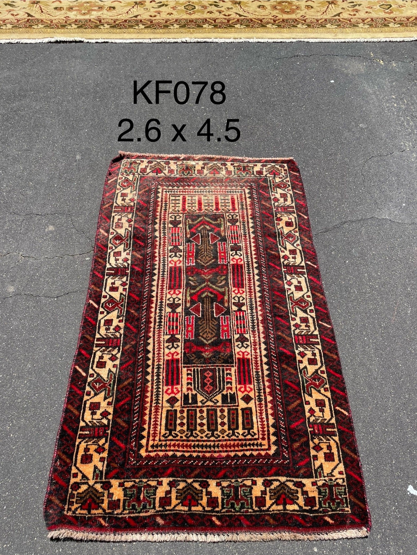 Old Kazak Rug — 2'6" x 4'5"