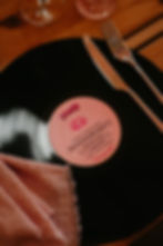Custom Record Label Menu and Place Card