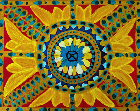 Song-for-Oshun-mandala-sunflower-honey&Jacirendi