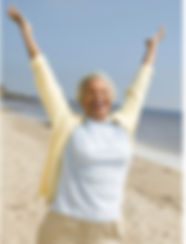 Woman enjoying the beach
