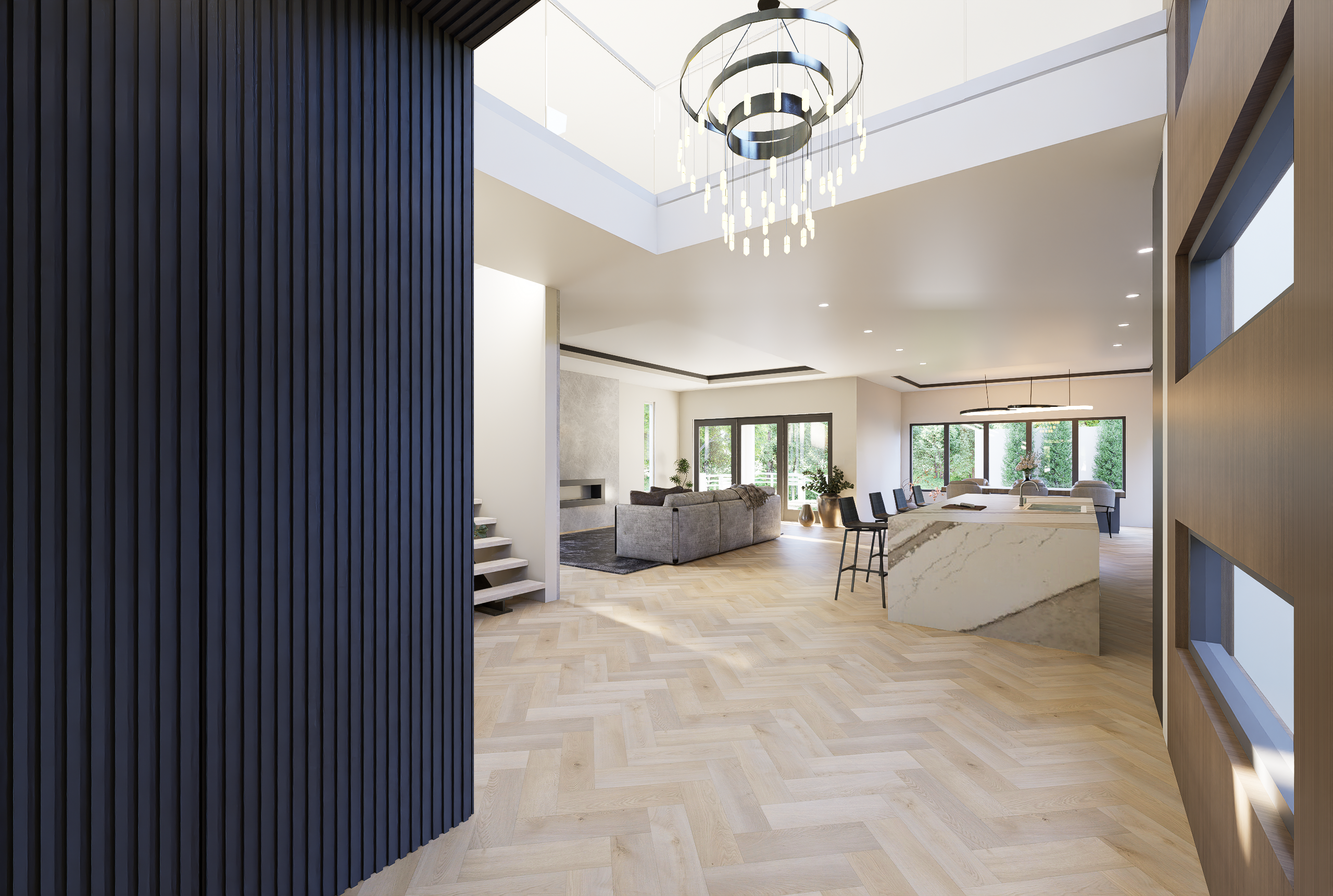 Finished luxury interior