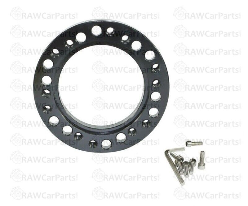 0.5" | 13mm Universal Black Steering Wheel Hub Boss Kit Aluminium Spacer