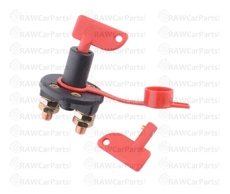 12v 24v Heavy Duty Battery Isolator Switch Lock with Removable Key (Race Track)