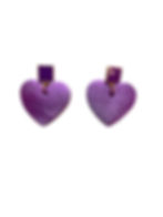 Miniature : Boucles d'oreilles Mini LOVE Violette