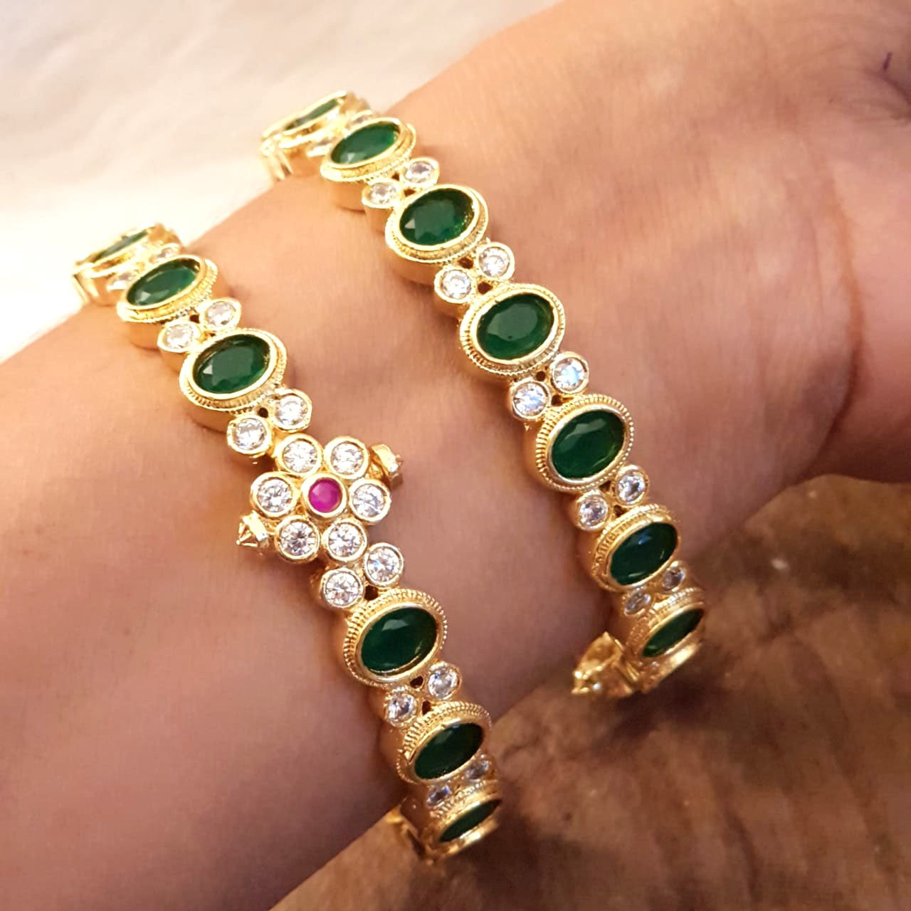 Emerald Bangles