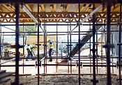 Construction workers on work site
