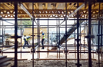 Construction workers on work site