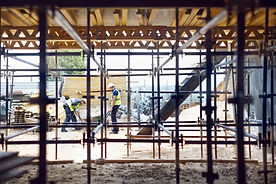 Construction workers on work site