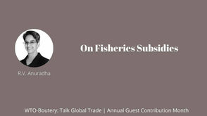 On Fisheries Subsidies 