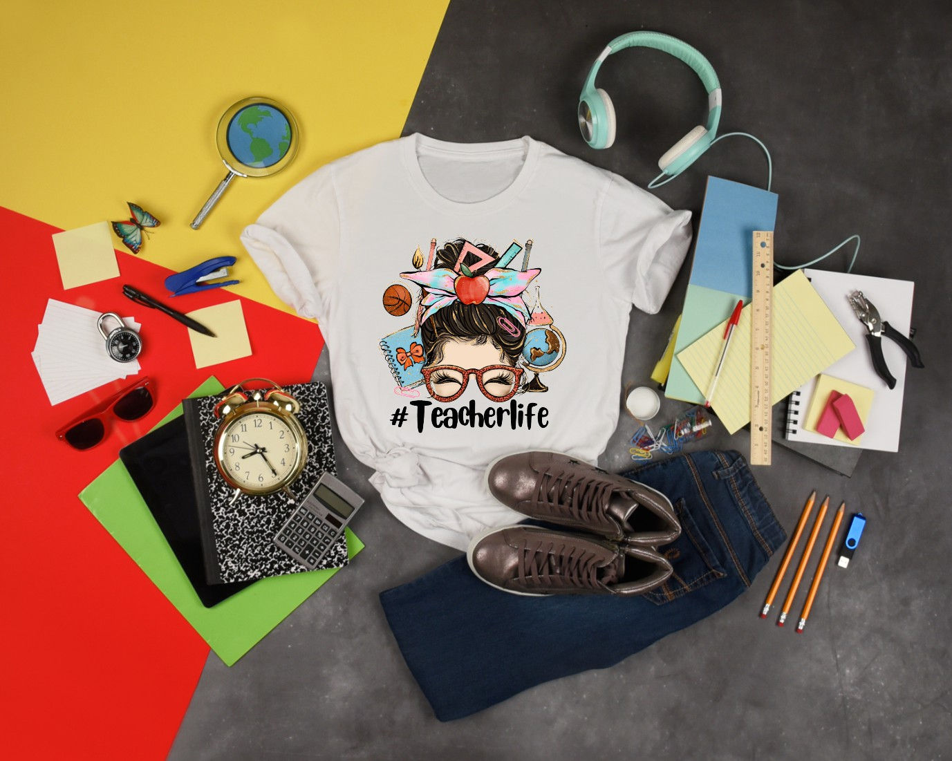 🍎📚 Teacher Life Shirt ✏️✨