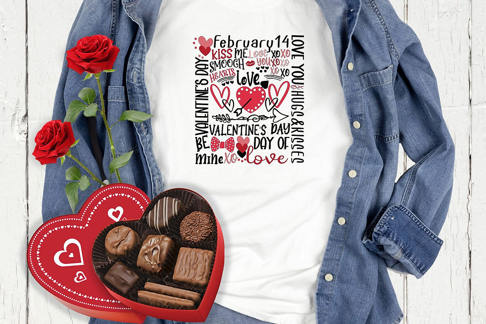 Valentine's Day Love Collage T-Shirt Sweatshirt Hoodie