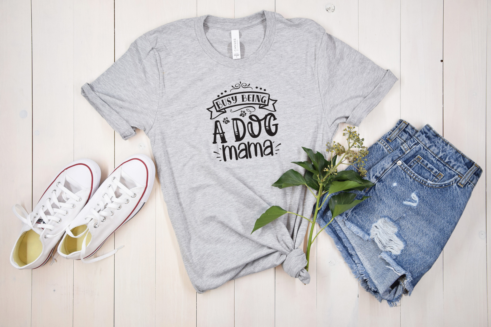 Busy Being a Dog Mama Tee
