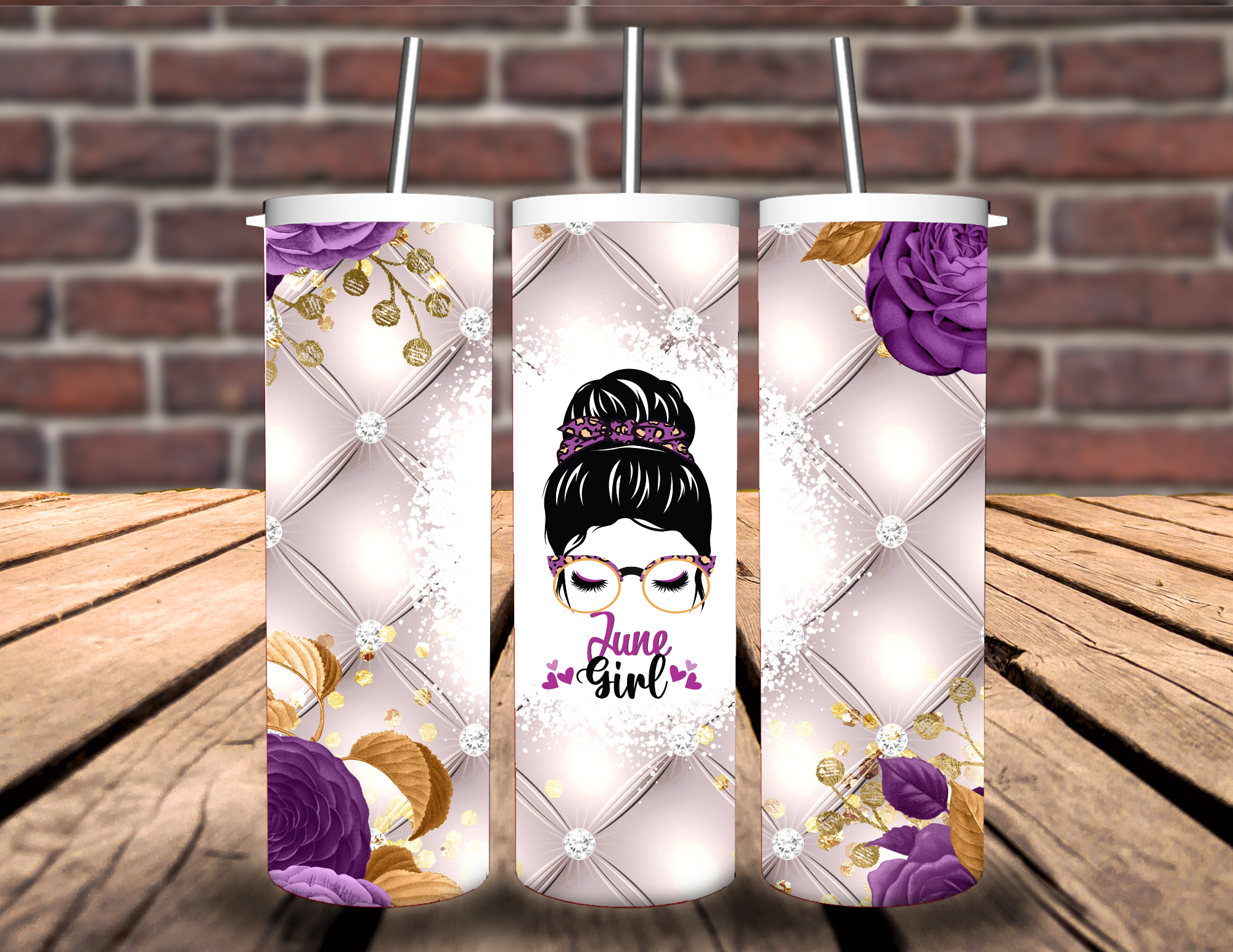 June Girl Birthday Tumbler