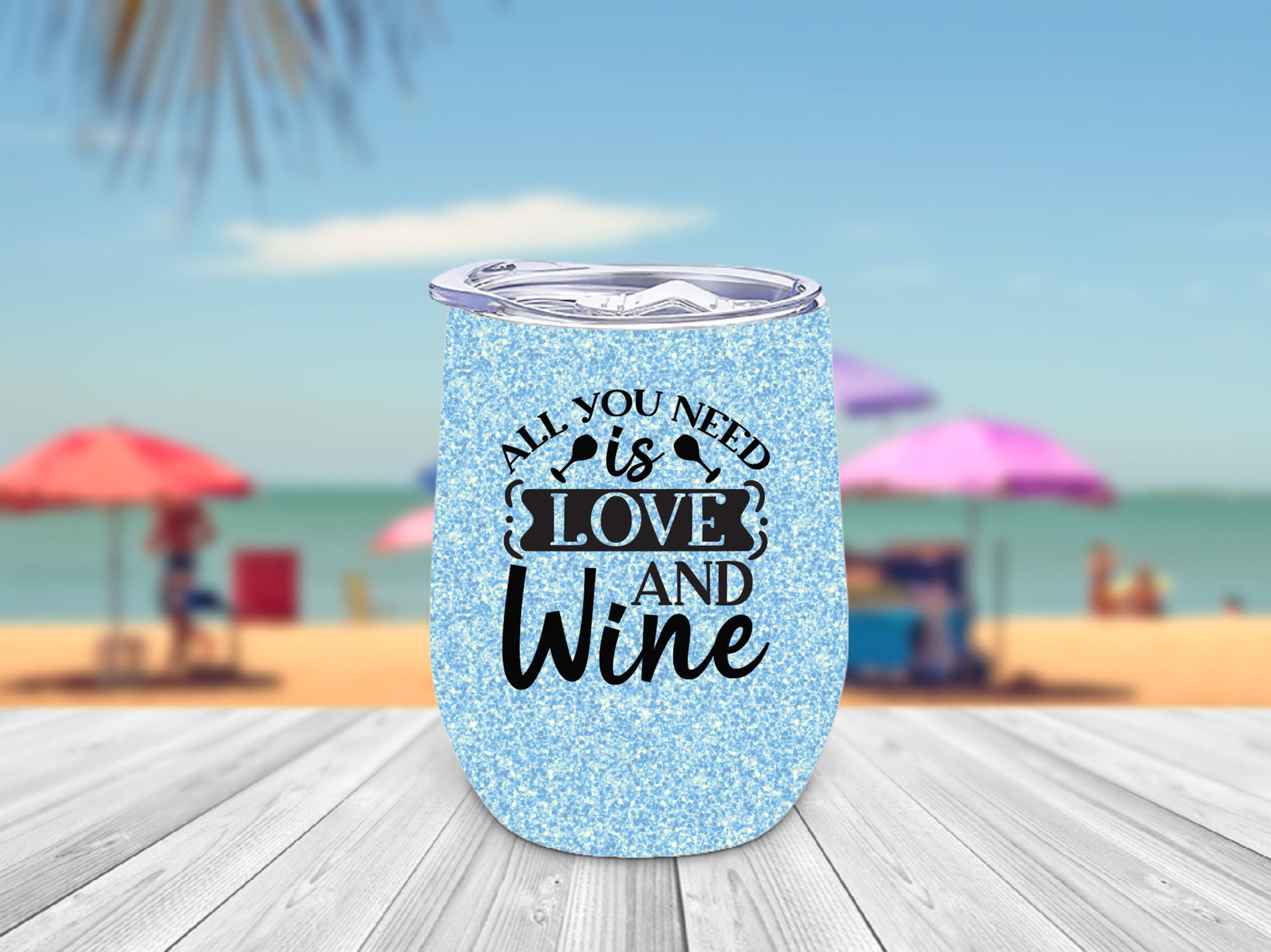 All You Need Is Love & Wine Wine Glass