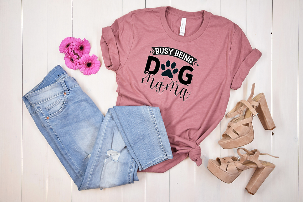 Busy Being a Dog Mama Tee