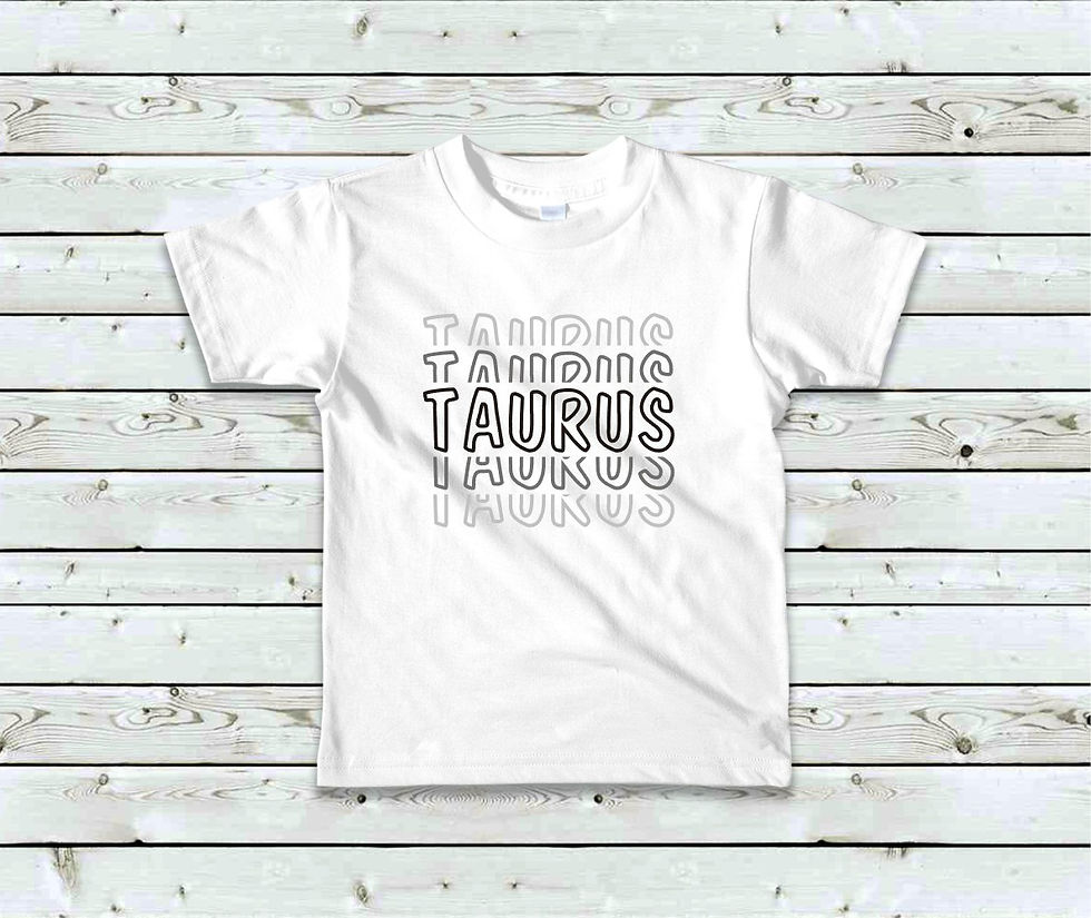 Retro Taurus Letter Stack Shirt โ๏ธโจ๐ค