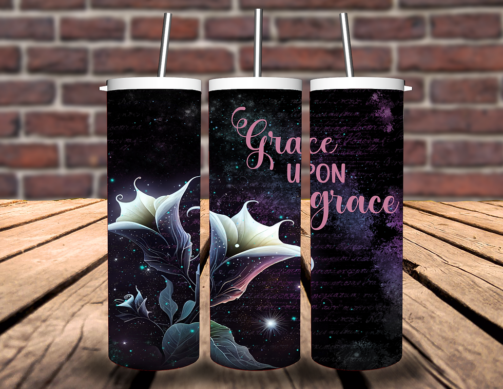 Grace Upon Grace Christian Tumbler