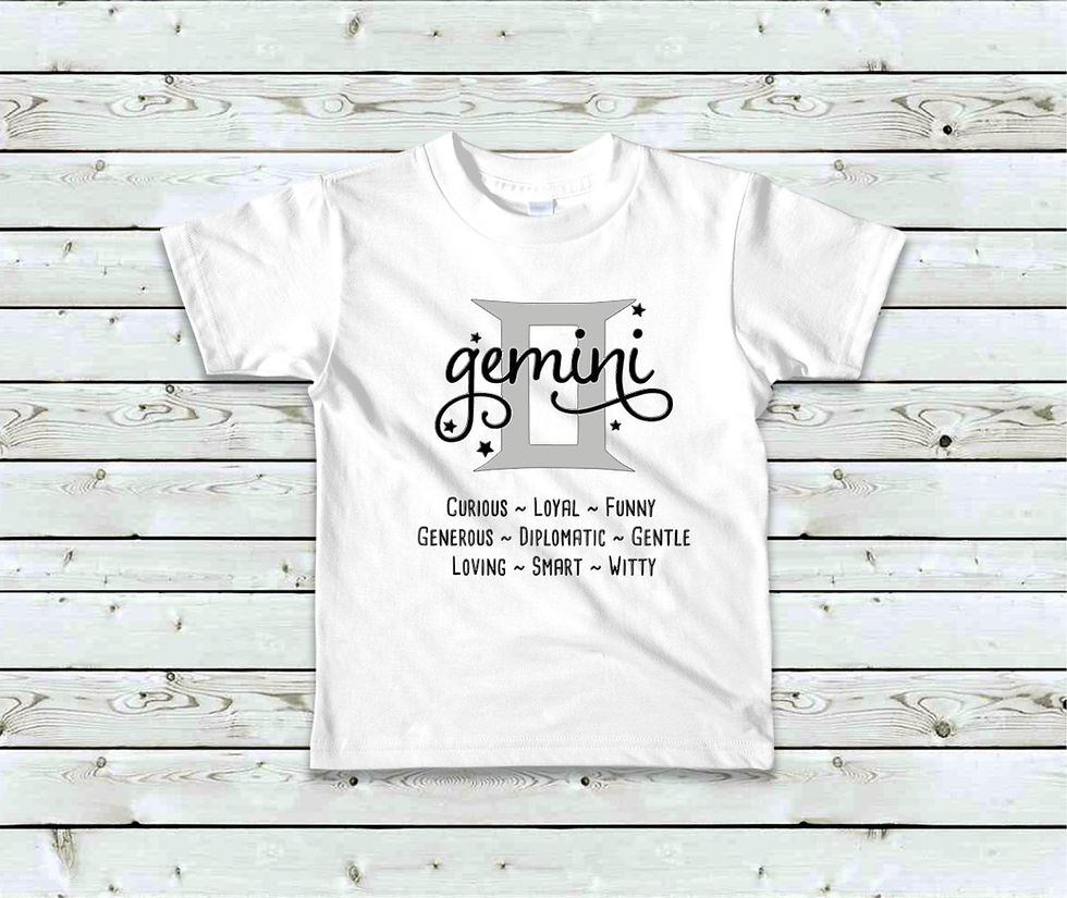 Gemini Traits Script Zodiac Shirt ♊️⭐️✨