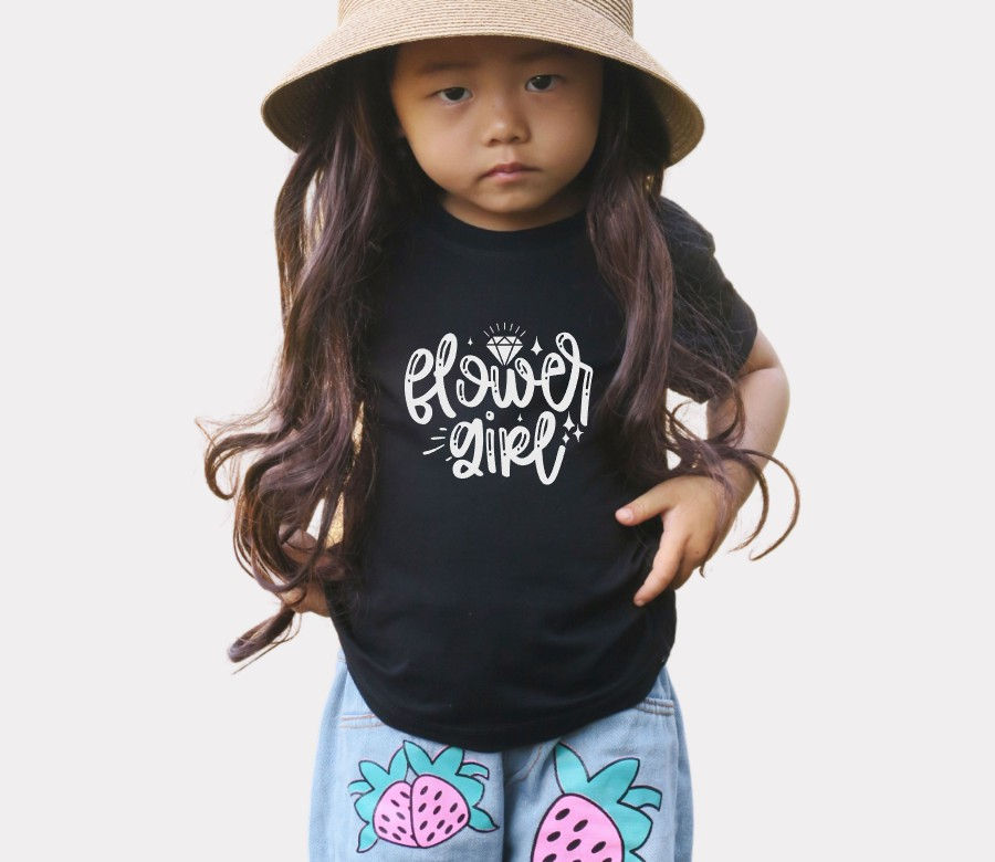 Flower Girl Bridal Party Wedding T-Shirt