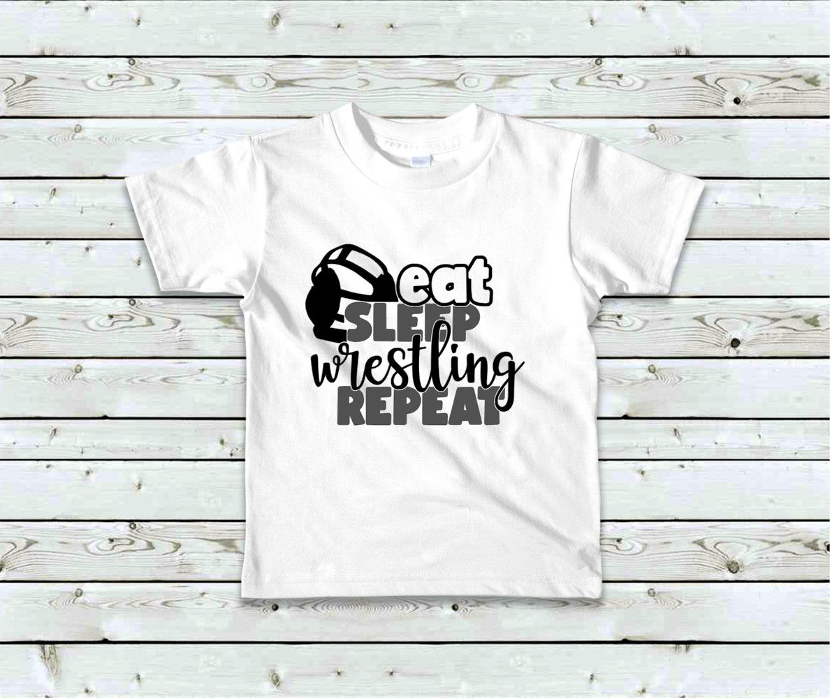 🍽️😴🤼 Eat Sleep Wrestling Repeat Shirt