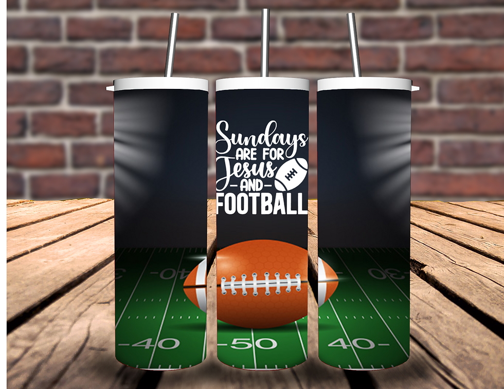 Sundays are for Jesus & Football Tumbler