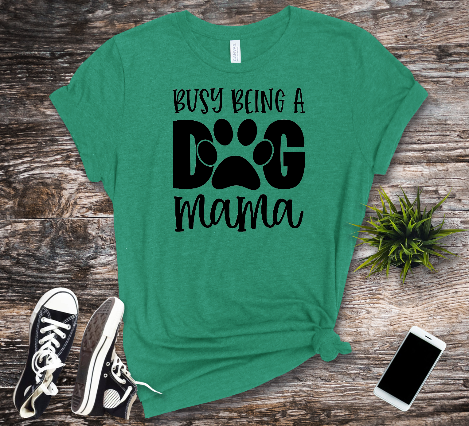 Busy Being a Dog Mama Tee