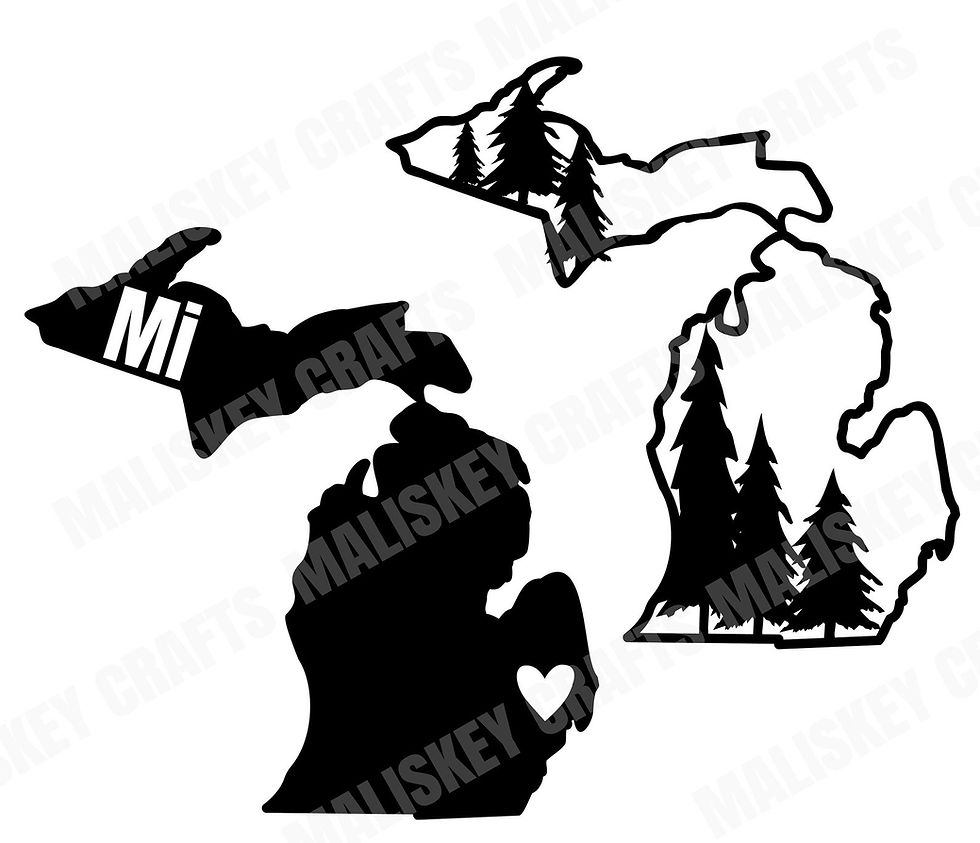Thumbnail: Michigan SVG File Download