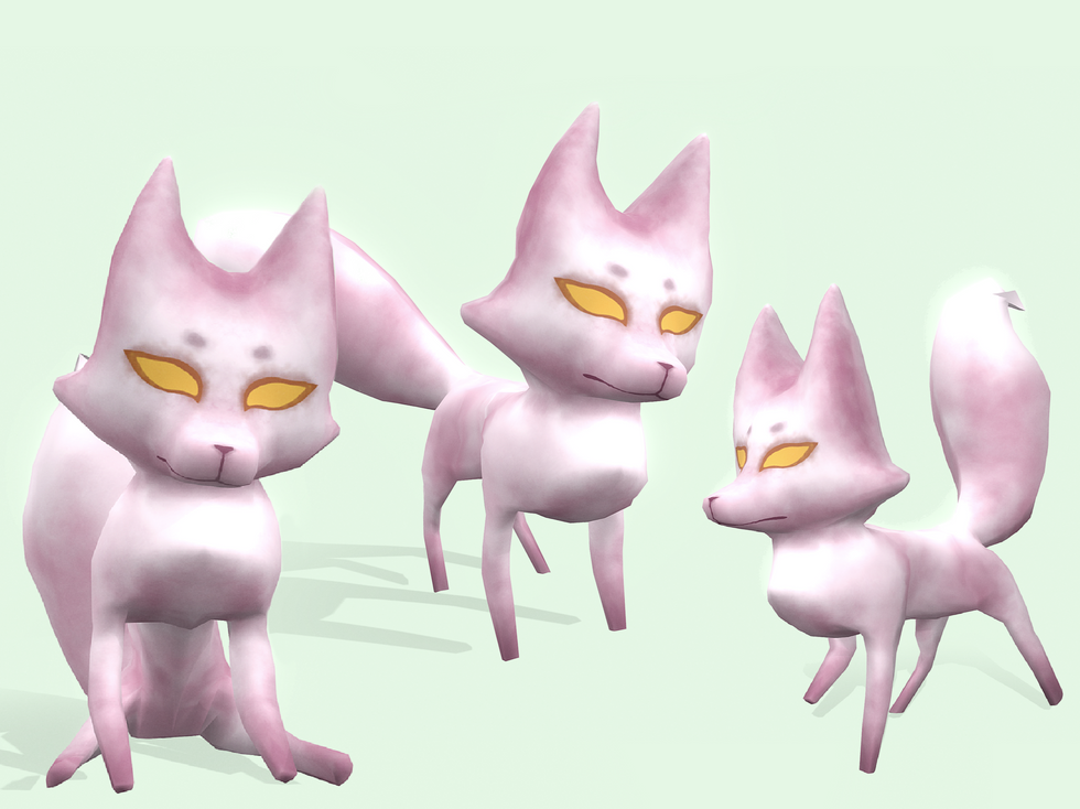 Rigged Fox display
