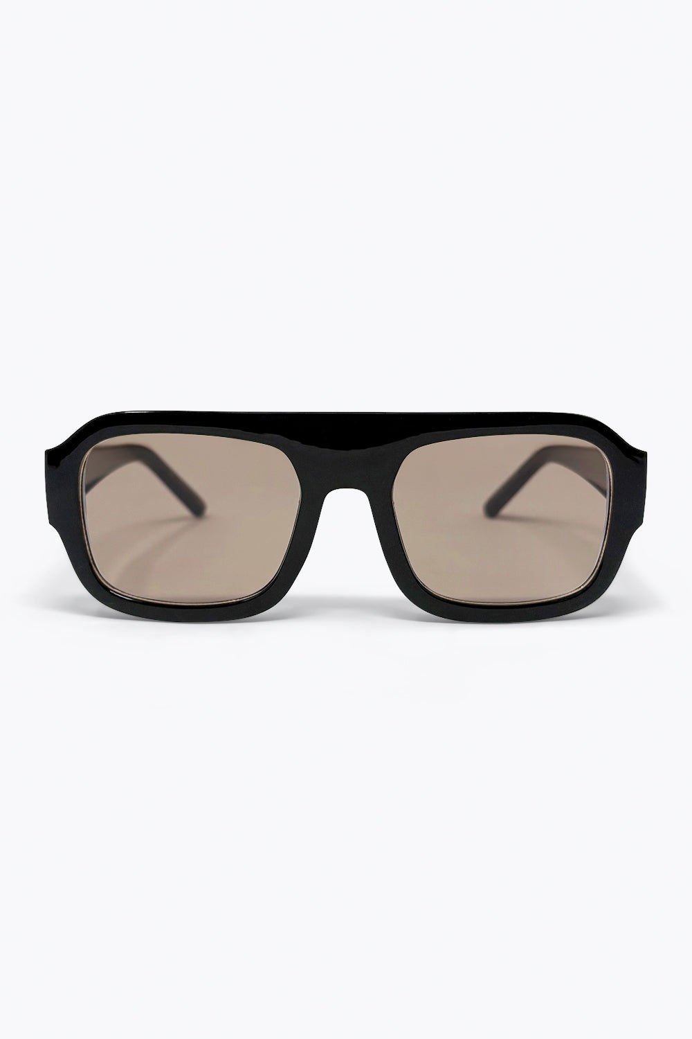 Black Oversized Square Frame Sunglasses