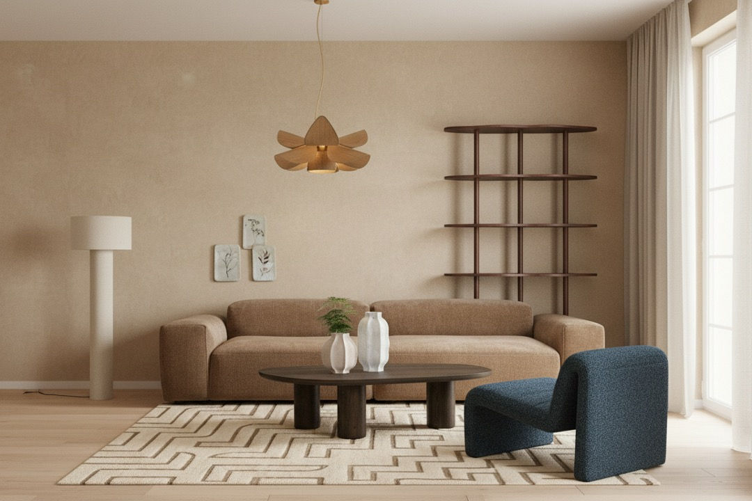 Japandi-Deco Living Room under CHF 9000