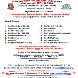 Route 66 Car Club of Flagstaff, 27 Aug 2022