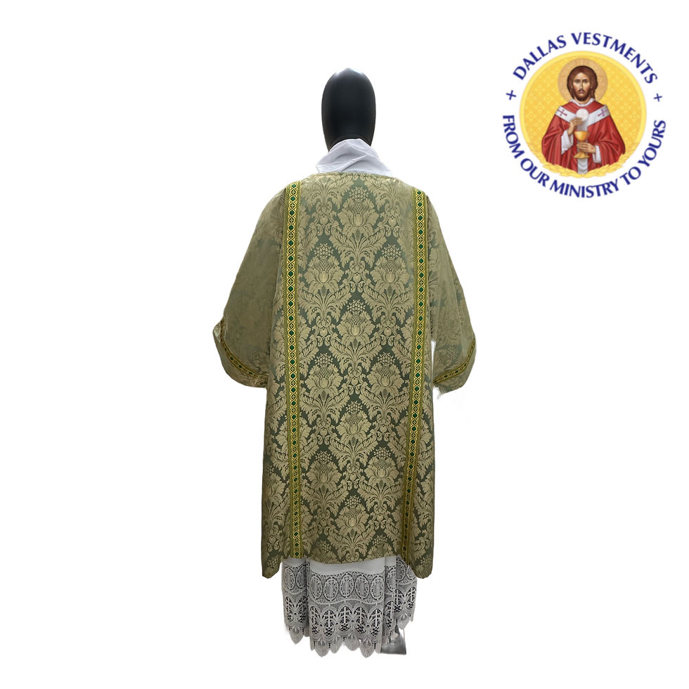 Thumbnail: Green Jacquard Dalmatic + stole (The Eucharist )
