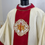 Thumbnail: White Gold Collared Monastic Chasuble + Stole ( JHS )