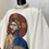 Thumbnail: White  Chasuble  (Printed Image of Christ Pantocrator ) 
