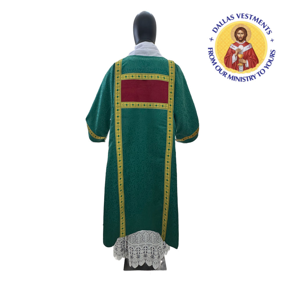 Thumbnail: Green Brocade Dalmatic + stole (Hutchin )