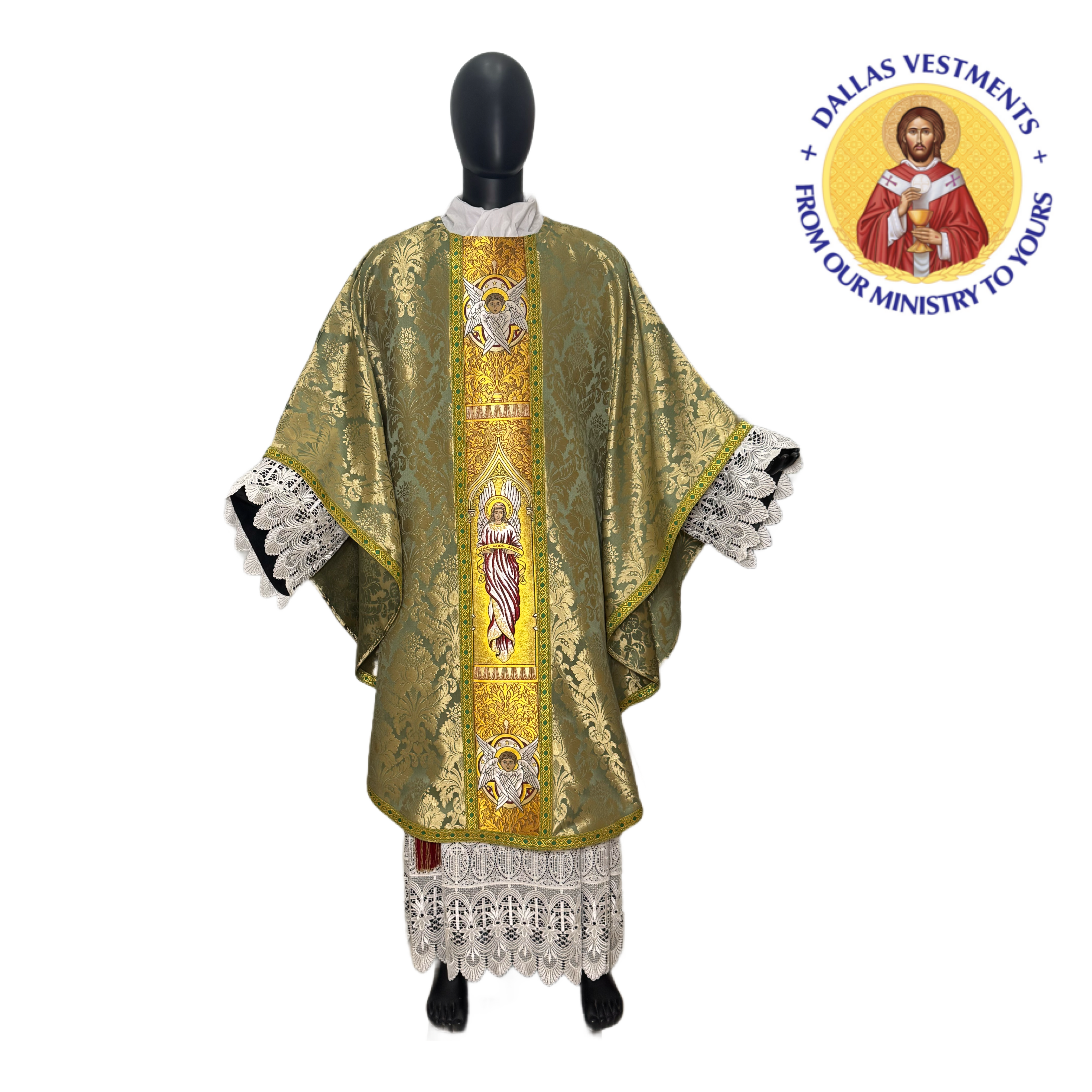 Green Gothic Chasuble set (Holy Holy Holy)