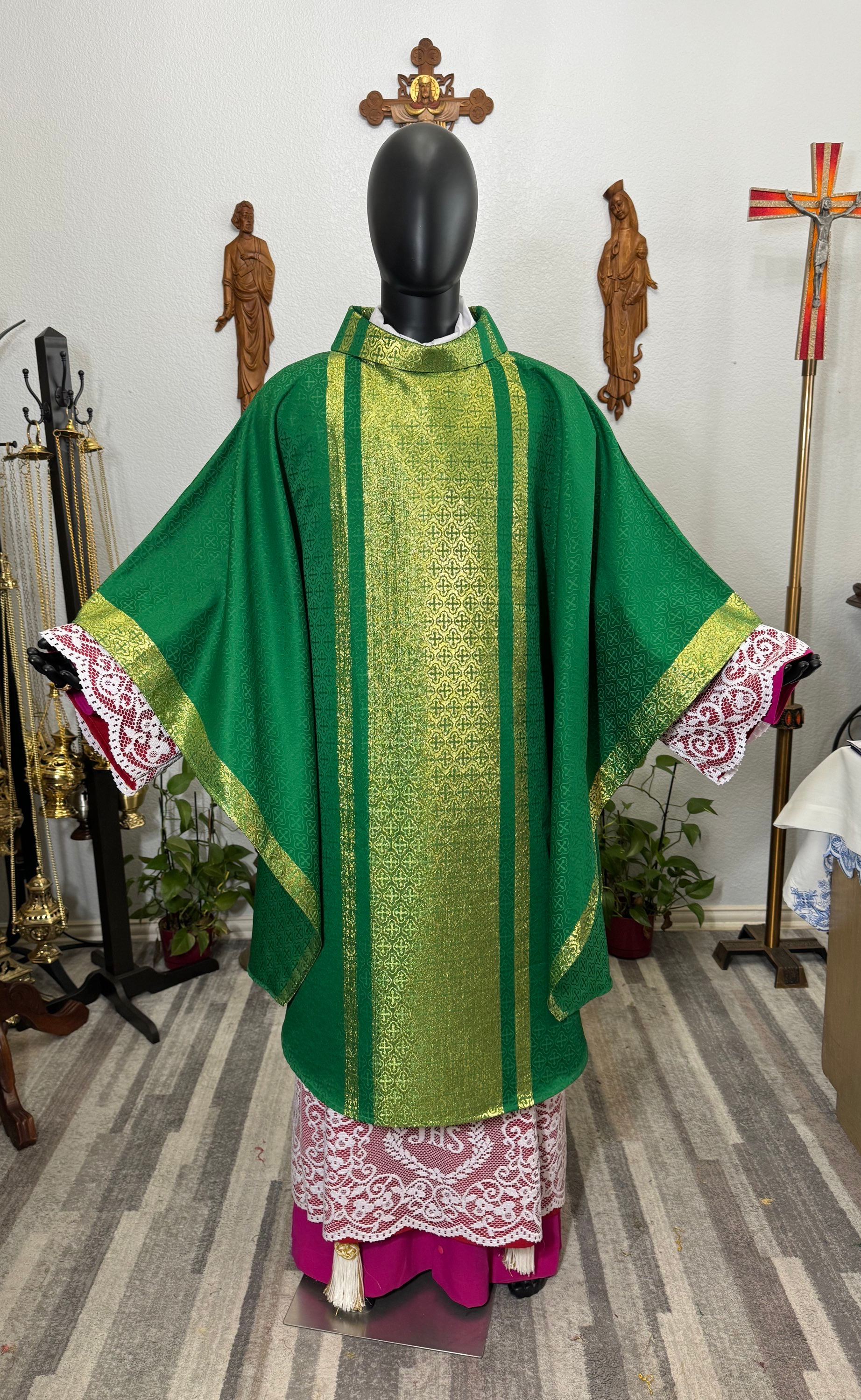 Green Gothic Chasuble + Stole