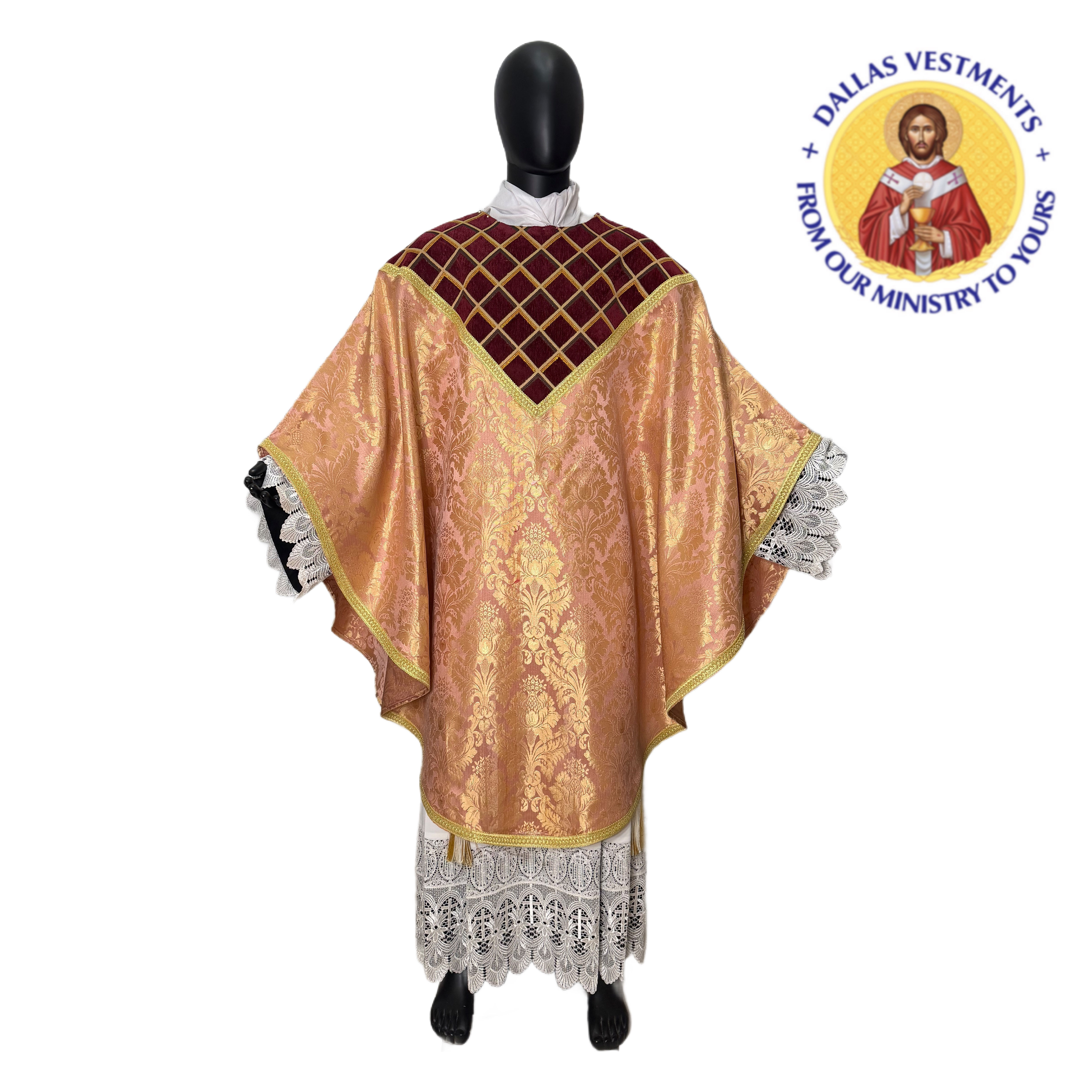 Rose Gothic Chasuble + Stole