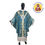 Thumbnail: Blue Semi-Gothic Chasuble + Stole 