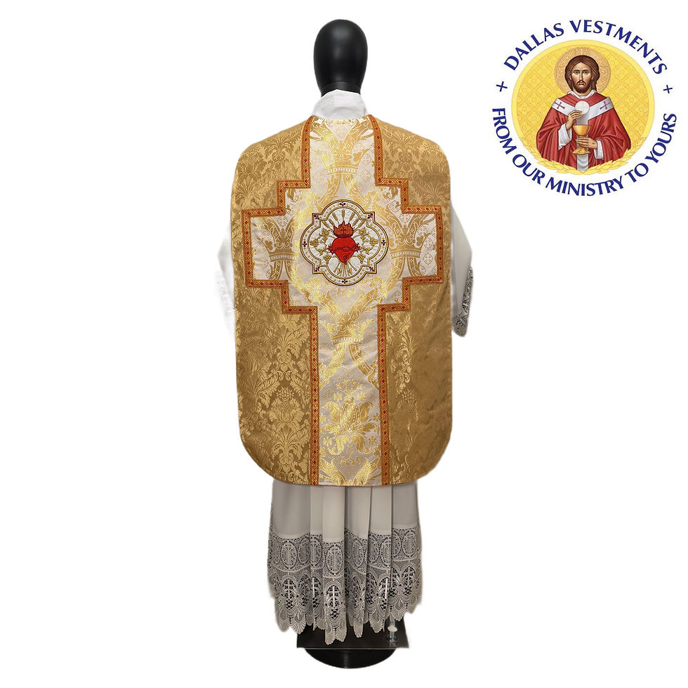 Thumbnail: Gold Roman Traditional (Fiddleback) Chasuble 