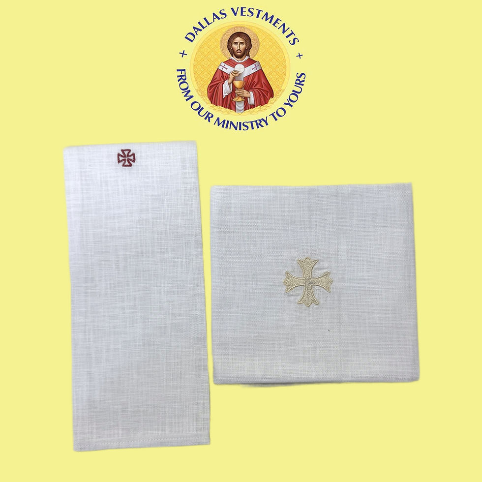 Thumbnail: Pure Linen Mass Set ( Standard size)- Red Sacred Heart