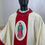 Thumbnail: White Red Collared Monastic Chasuble + Stole ( Our Lady of Guadalupe)
