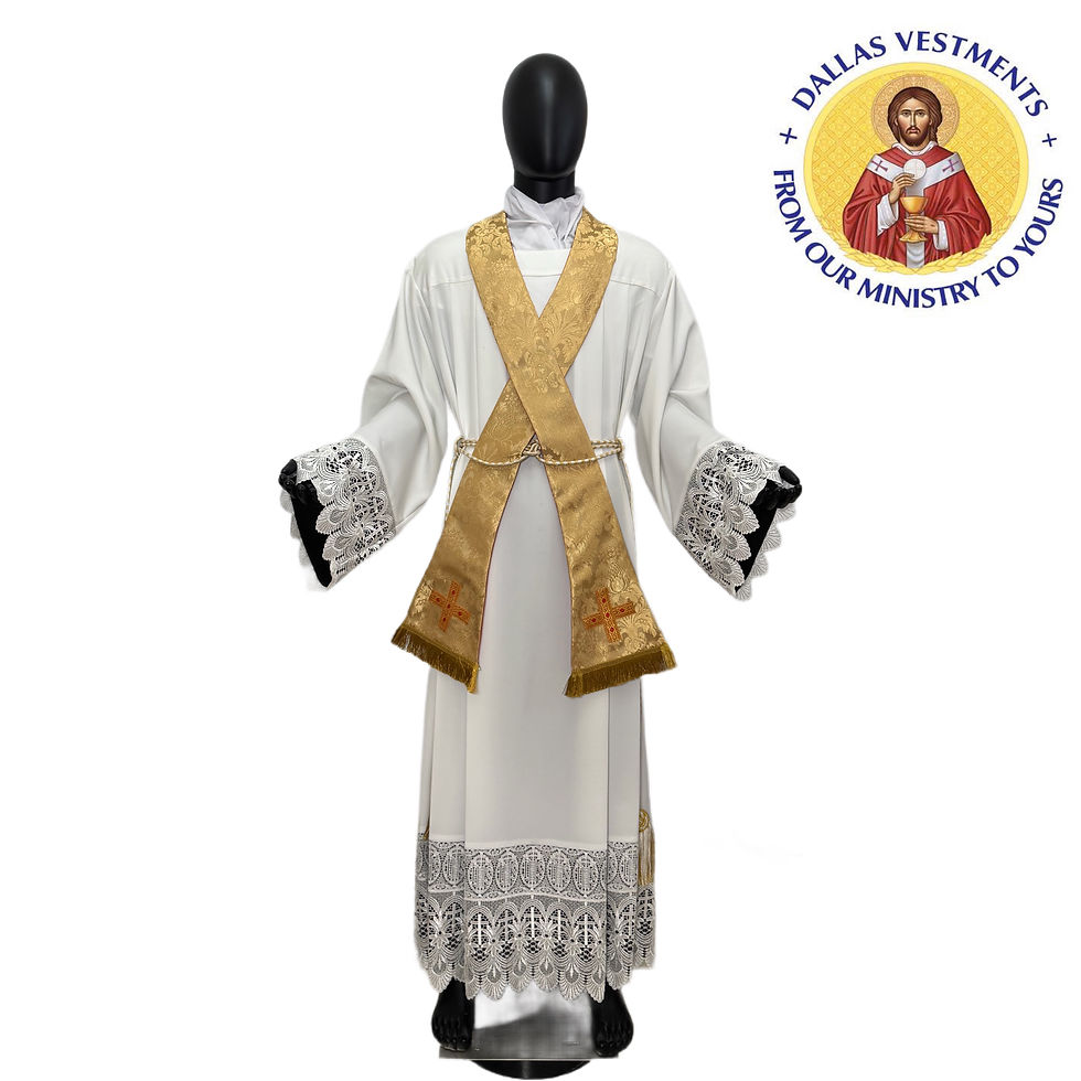 Thumbnail: Gold Roman Traditional (Fiddleback) Chasuble 
