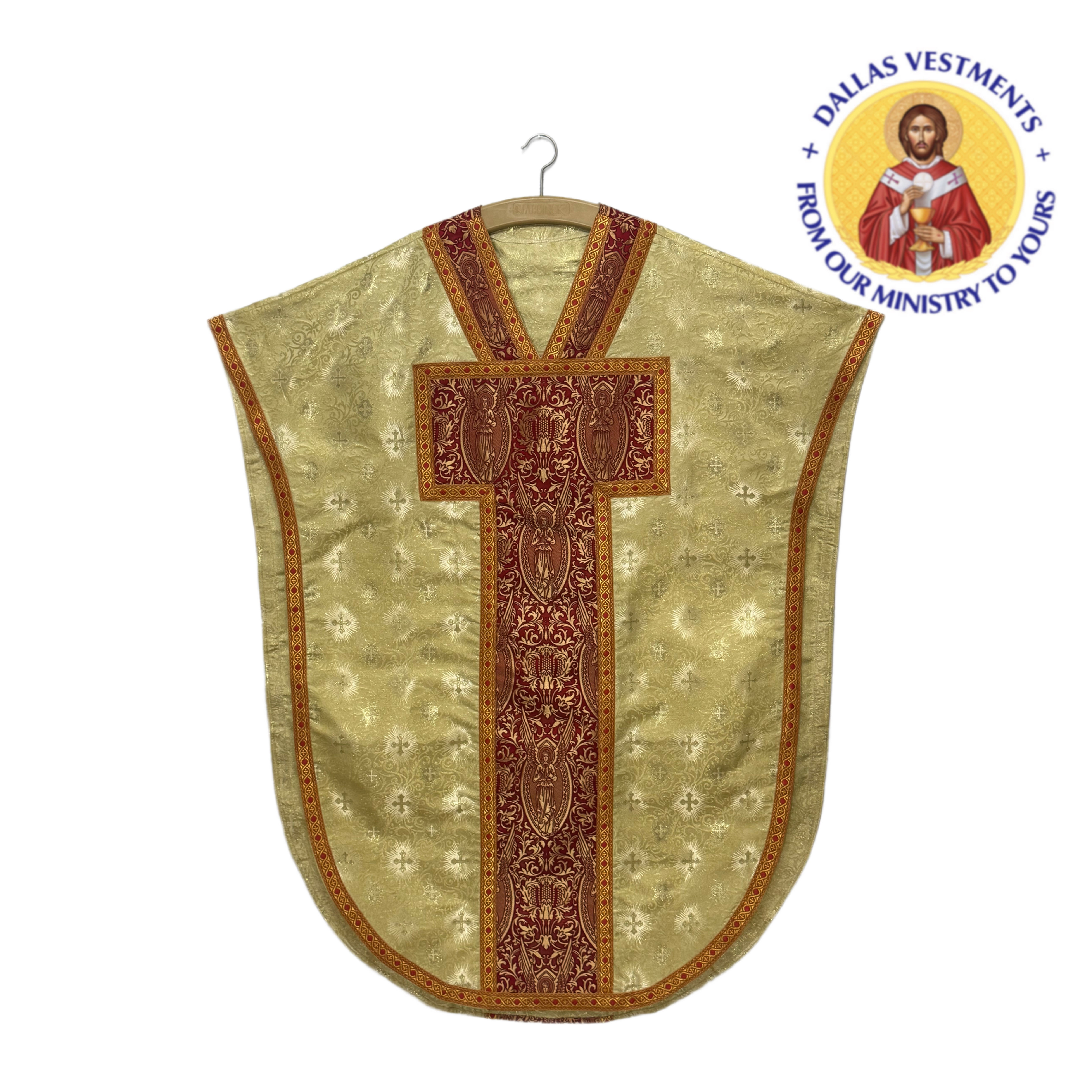 Gold Unlined Chasuble (Pugin style)