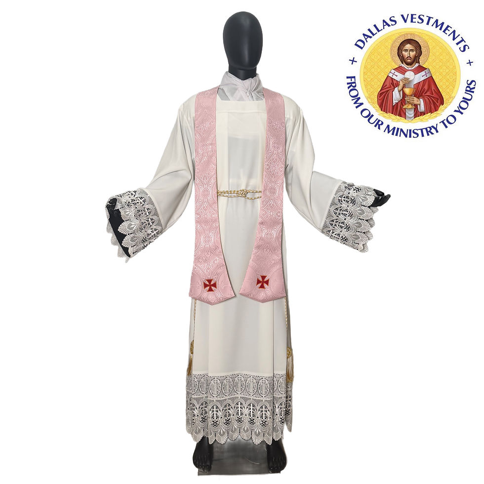 Thumbnail: Rose Borromeo  Chasuble + stole