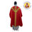 Thumbnail: Red  Floral Brocade Semi-Gothic  Chasuble + Stole 