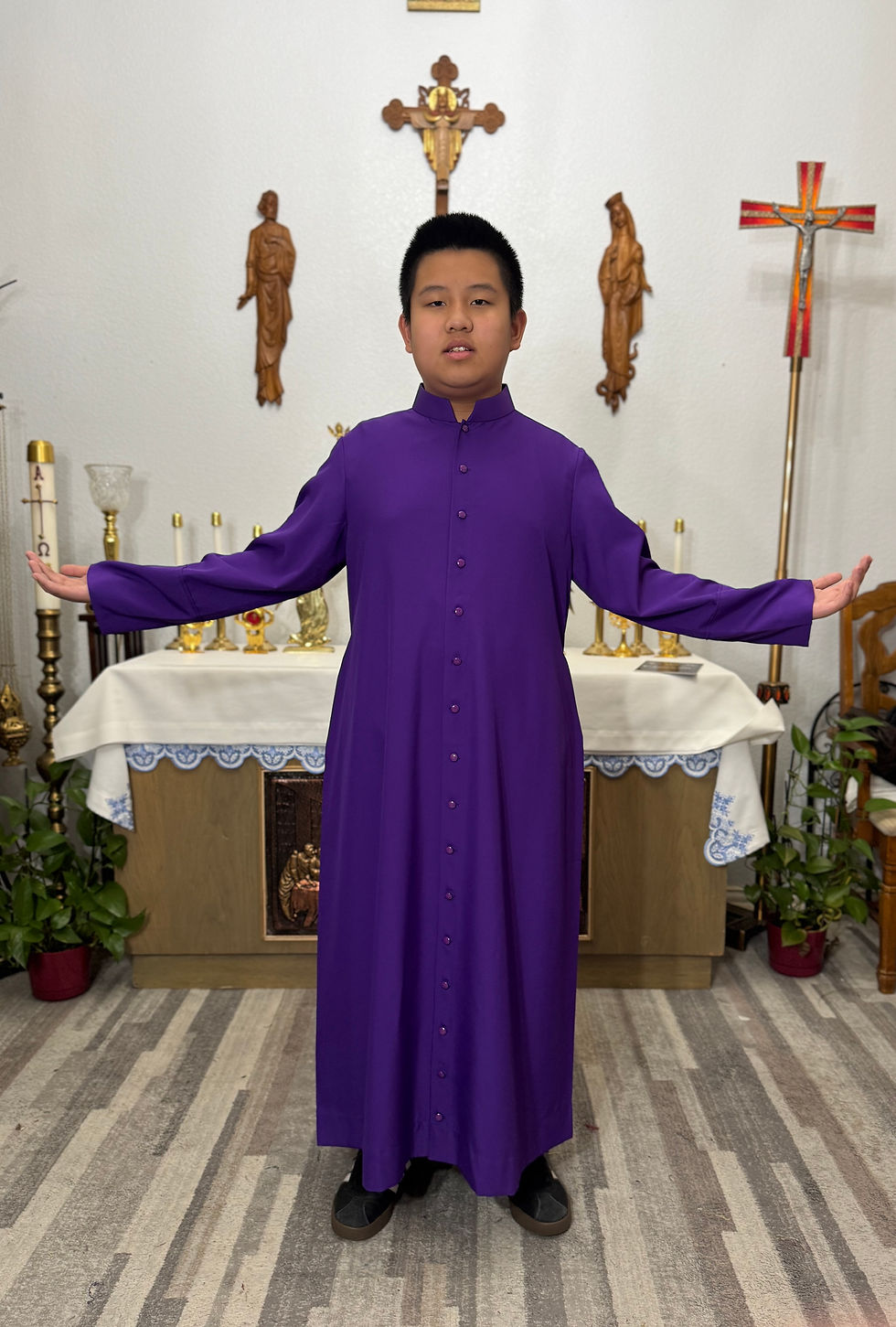 Thumbnail: Purple Cassock for Altar servers