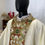 Thumbnail: White  Cream Monastic Collared Chasuble and Stole ( Gloria)