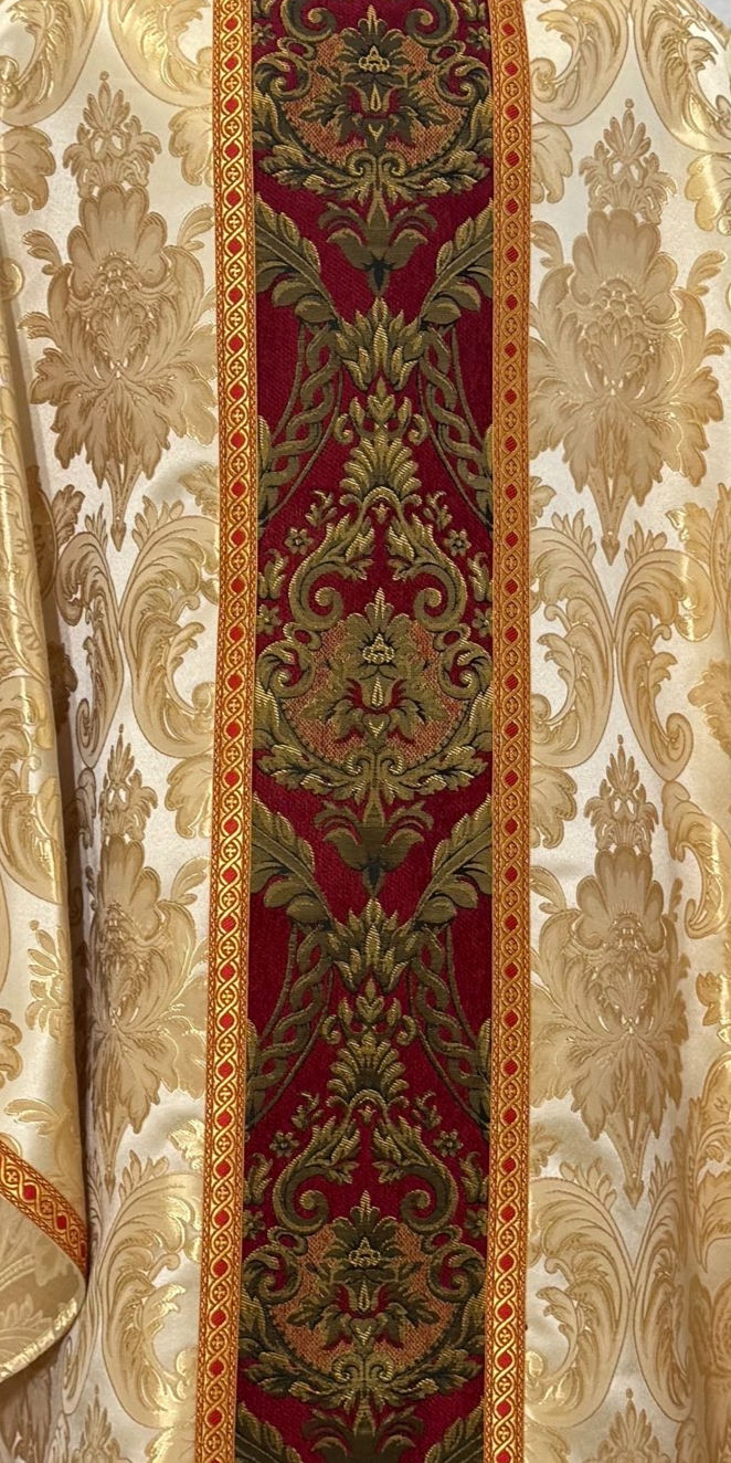 Thumbnail: Red Altar Frontal ( Damask Jacquard)